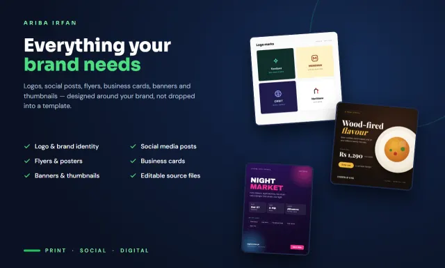  do professional graphic design for your brand and business