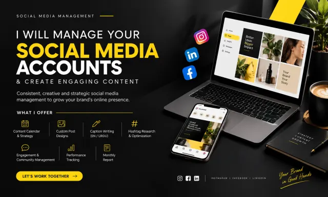 manage your social media accounts and create engaging content