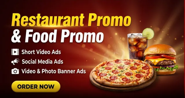 I will create restaurant promo, food menu promotion flyer or video