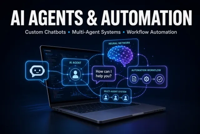 build custom AI agents, chatbots and automation systems