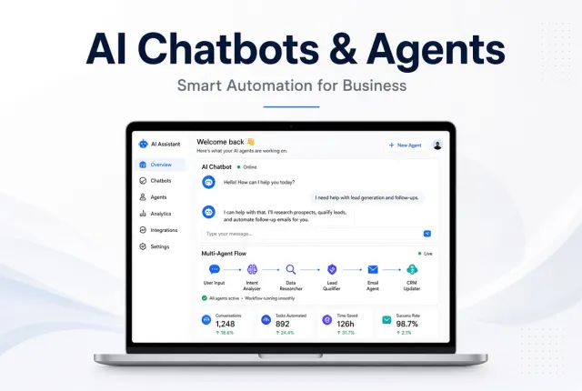 create custom AI chatbots and intelligent agents for your business